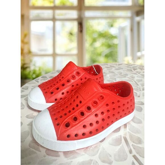 Native Jefferson Toddler Baby Shoe Water Shoe Sneaker Torch RED Size C 4 NEW UNI - Picture 3 of 13